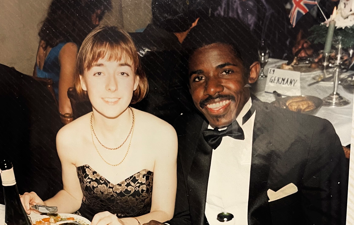 Rhodes Ball – 1987 with Future Wife   Jennifer