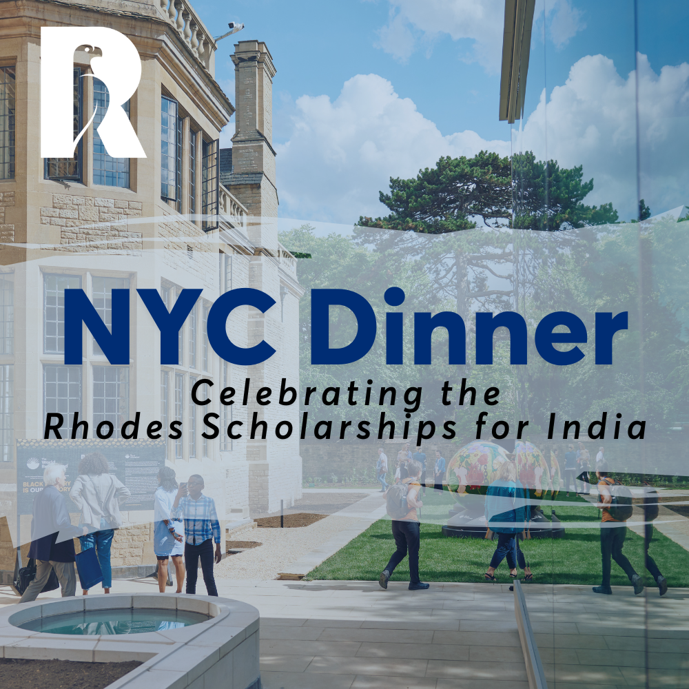 An Evening to Celebrate the Rhodes Scholarships in India