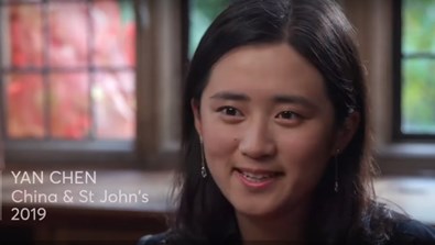 Video Screenshot - Yan Chen: Rhodes Profile (China & St John's 2019)