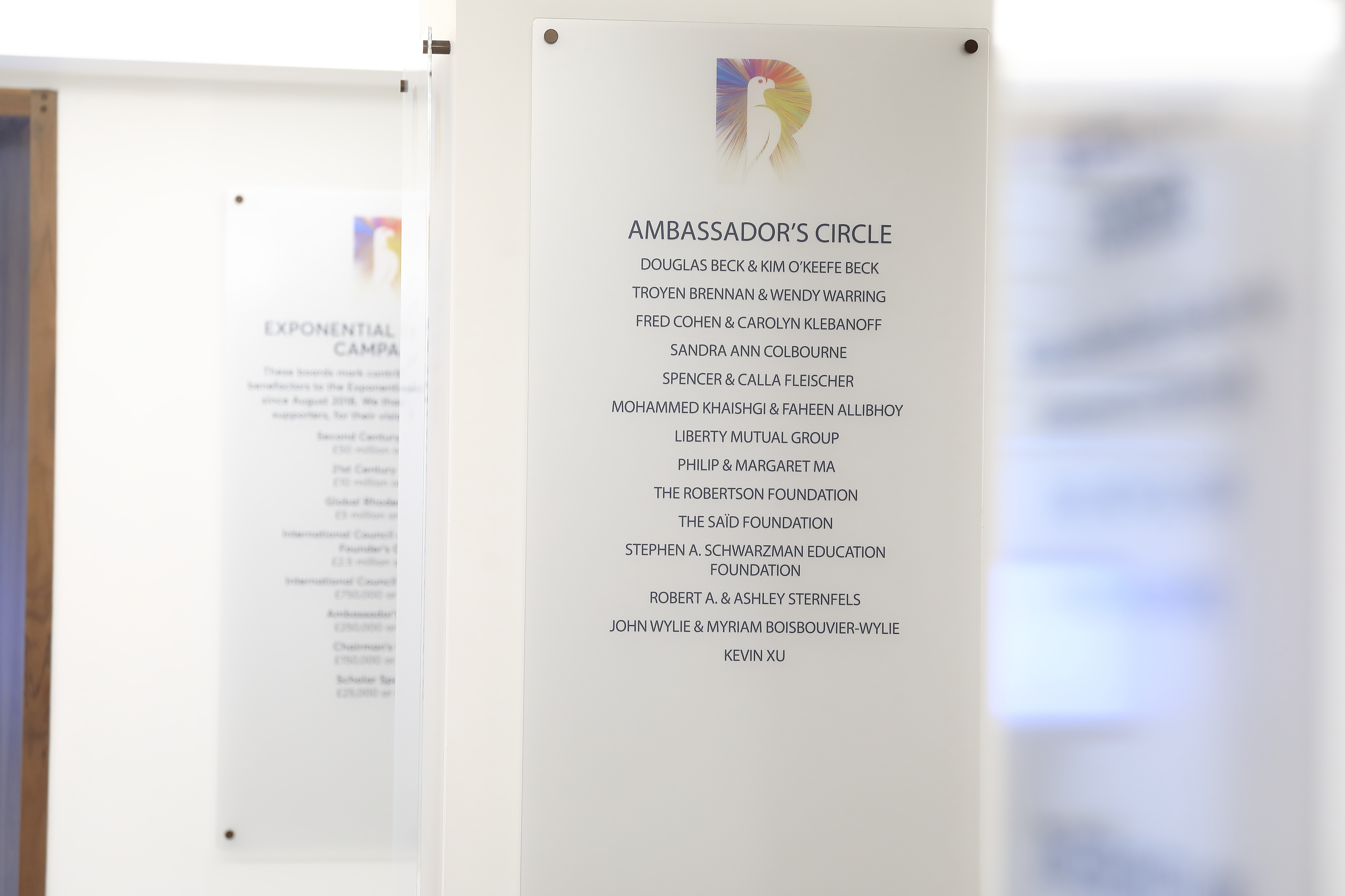 A selection of our Ambassador's Circle level donors