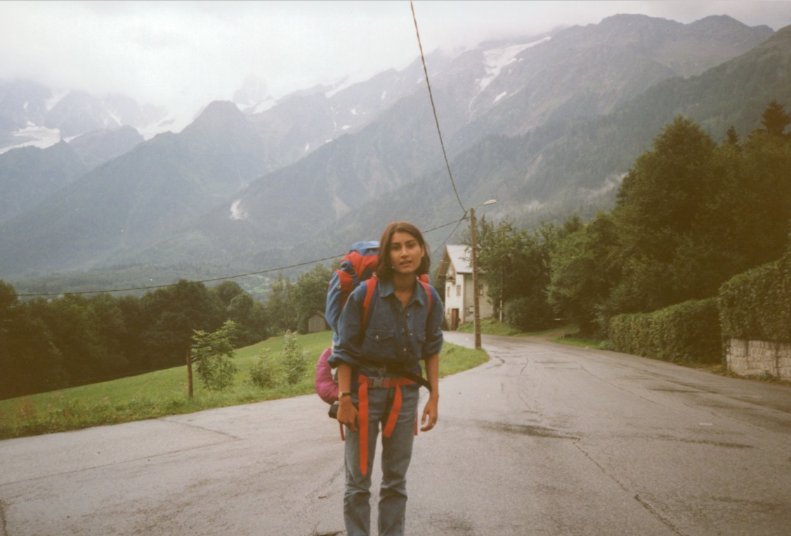 Shazia At Mont Blanc At The Chalet Des Anglaise At The Rhodes Chalet Trip Circa July 94