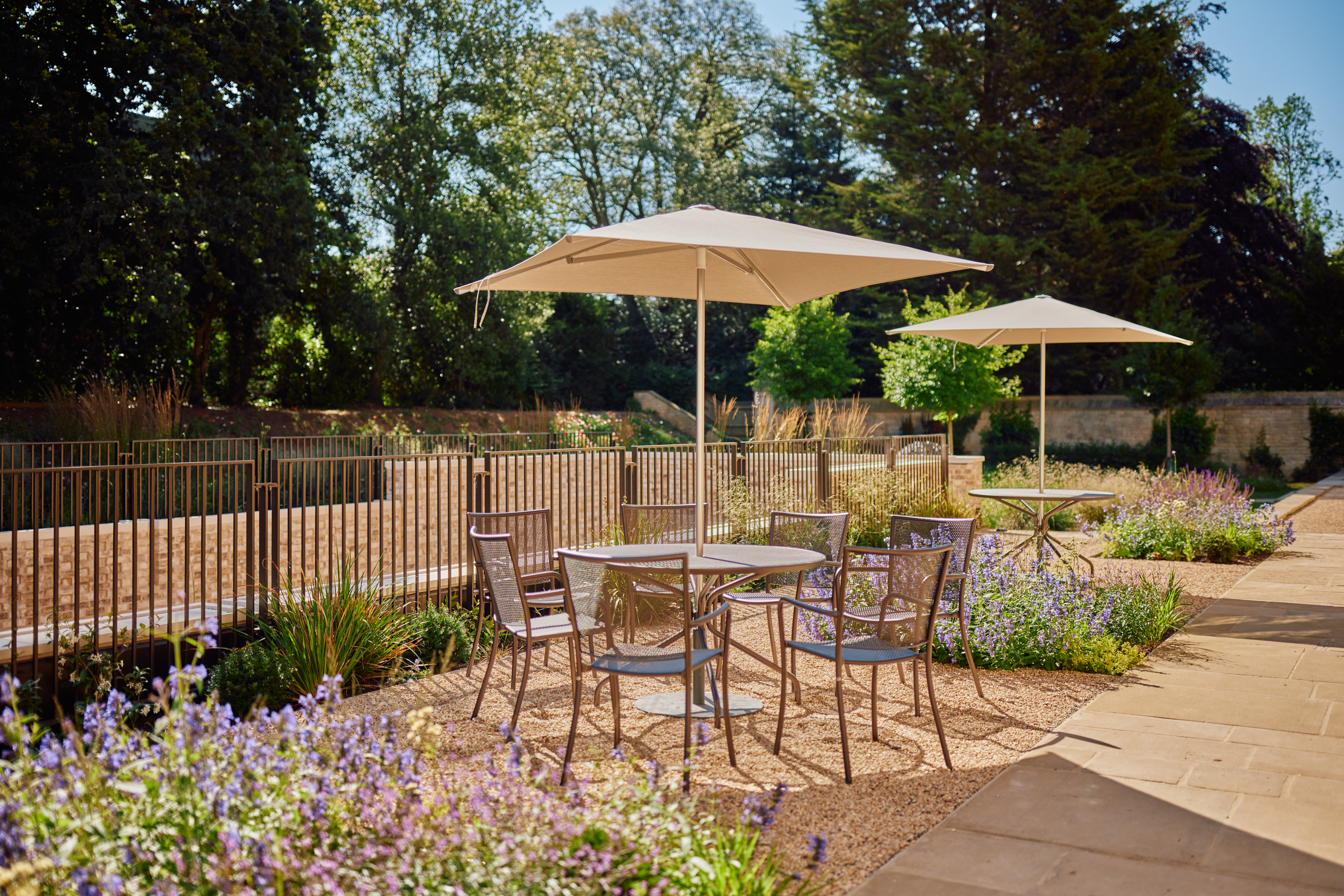 Table And Chairs On A Sunny Rhodes House Terrace