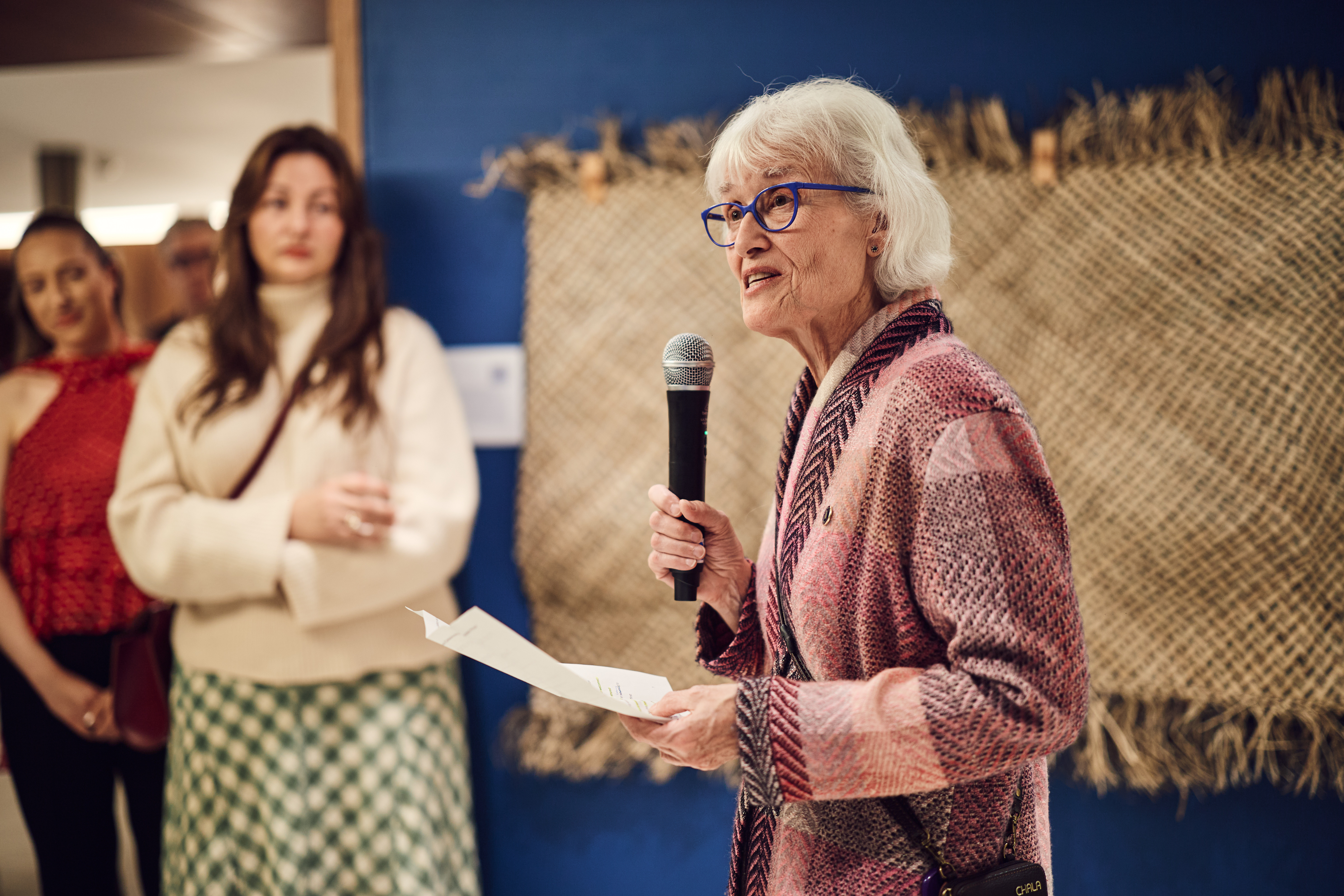Ann Colbourne giving a speech