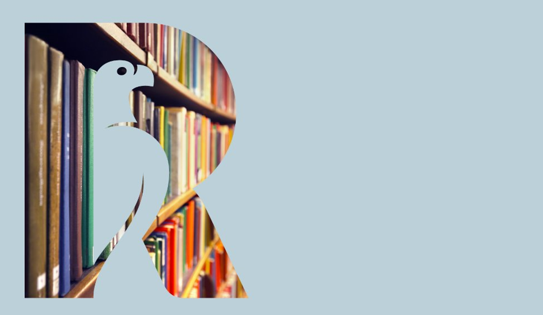 Scholars Library banner with Rhodes logo