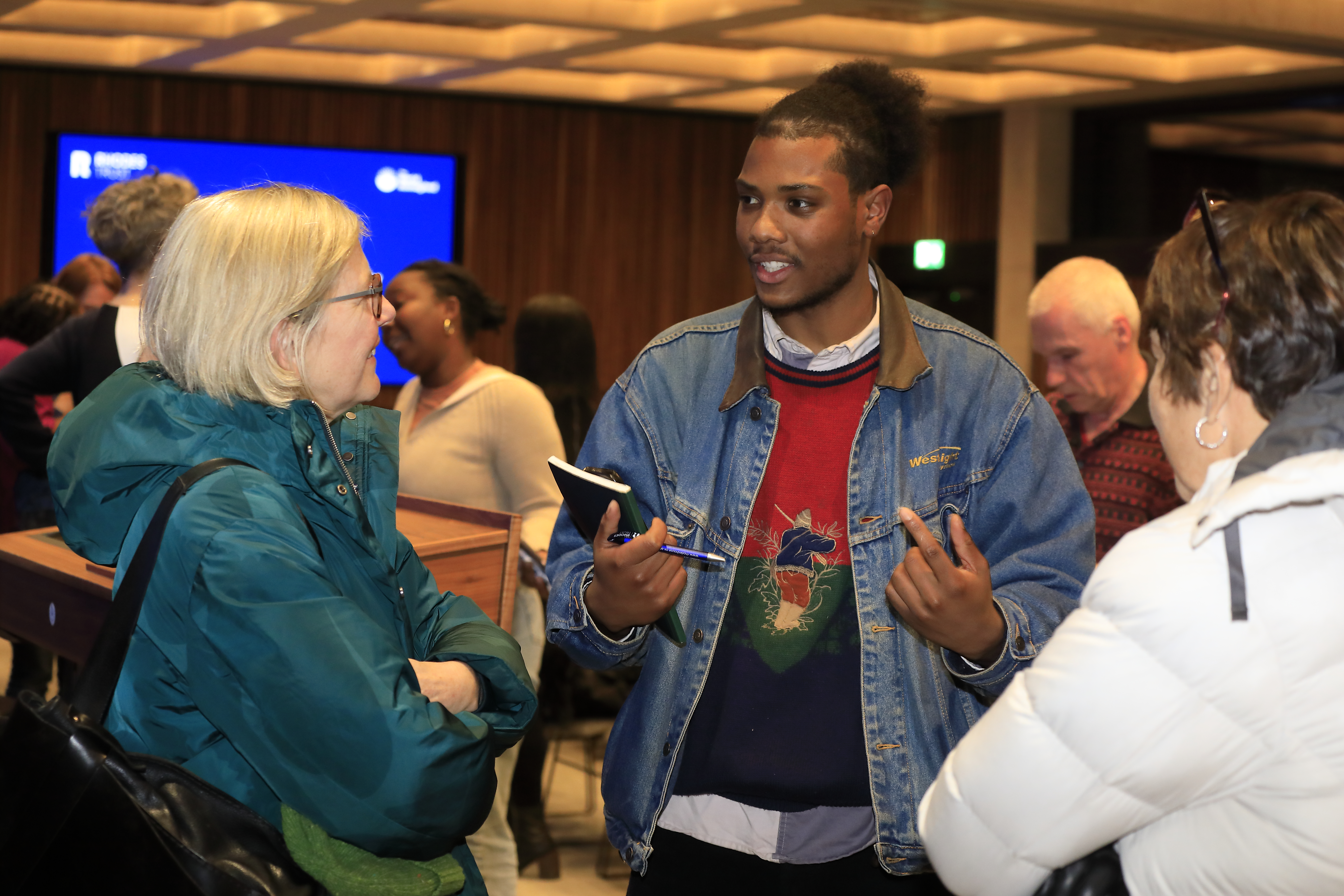 Guest and speakers mingling