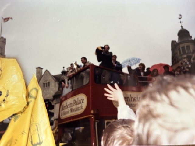 Oxford United Victory Bus Parade Milk Cup 1986
