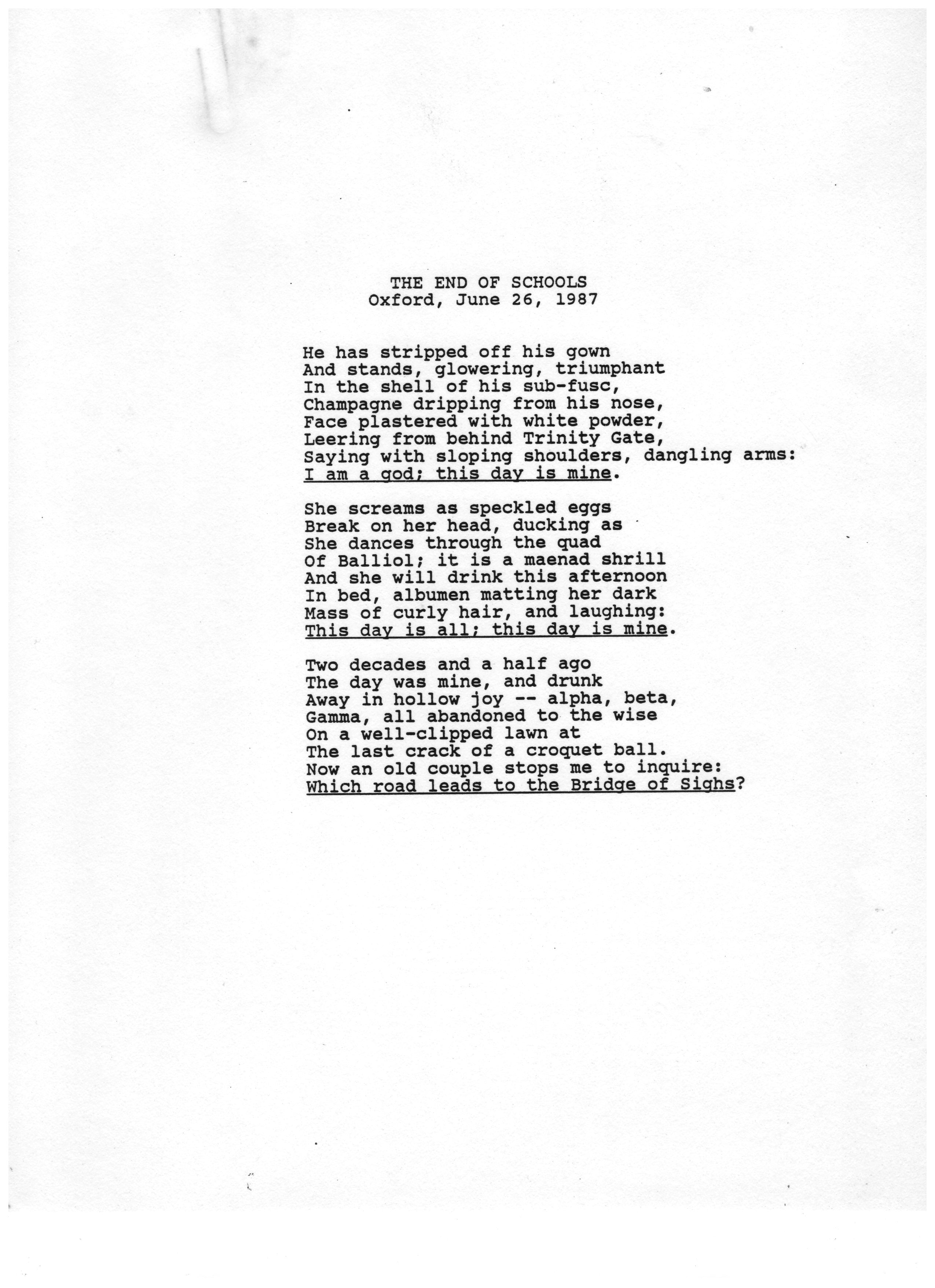 A poem by Norton 