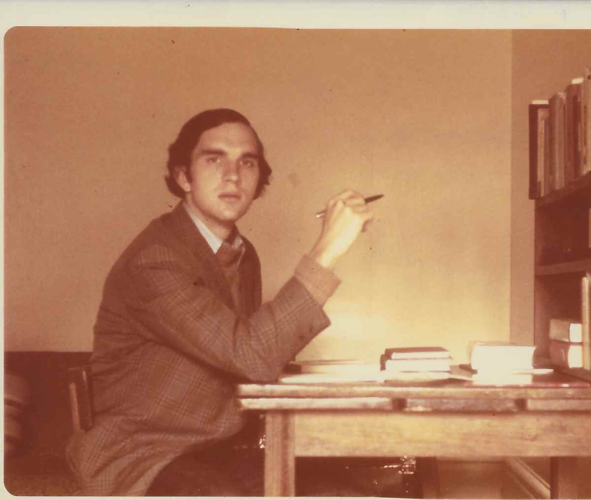 Me in my rooms at Magdalen in the autumn of 1971 (1)