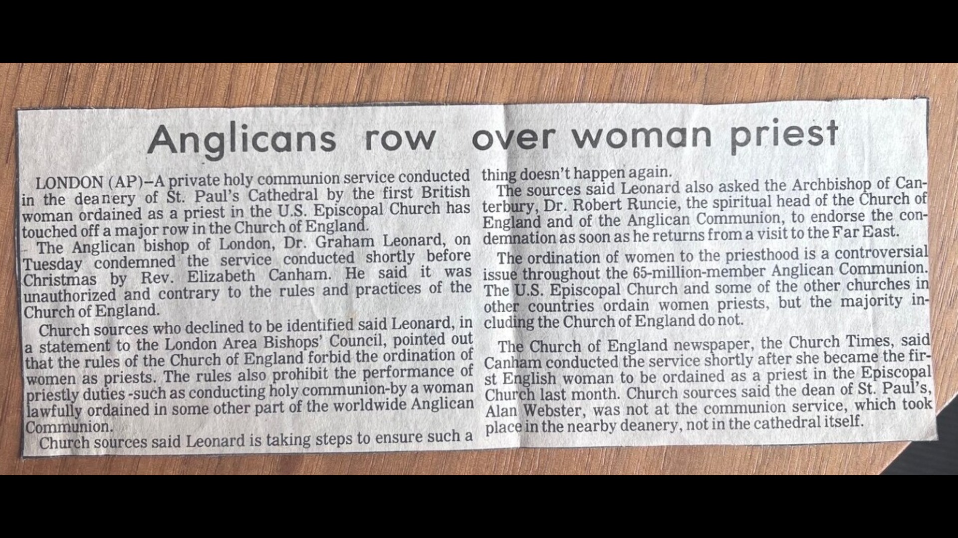 Newspaper Clipping (1)