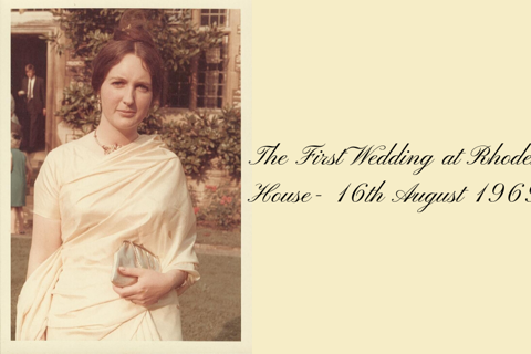 The First Wedding at Rhodes House - 16 August 1969