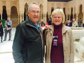 Bill And Penny At The Alhambra In Spain