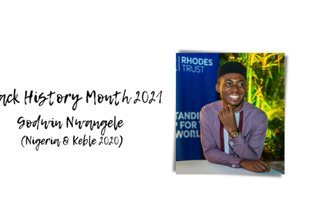 Nwangele Chukwuemeka Godwin - Black History Month Scholar Q&A