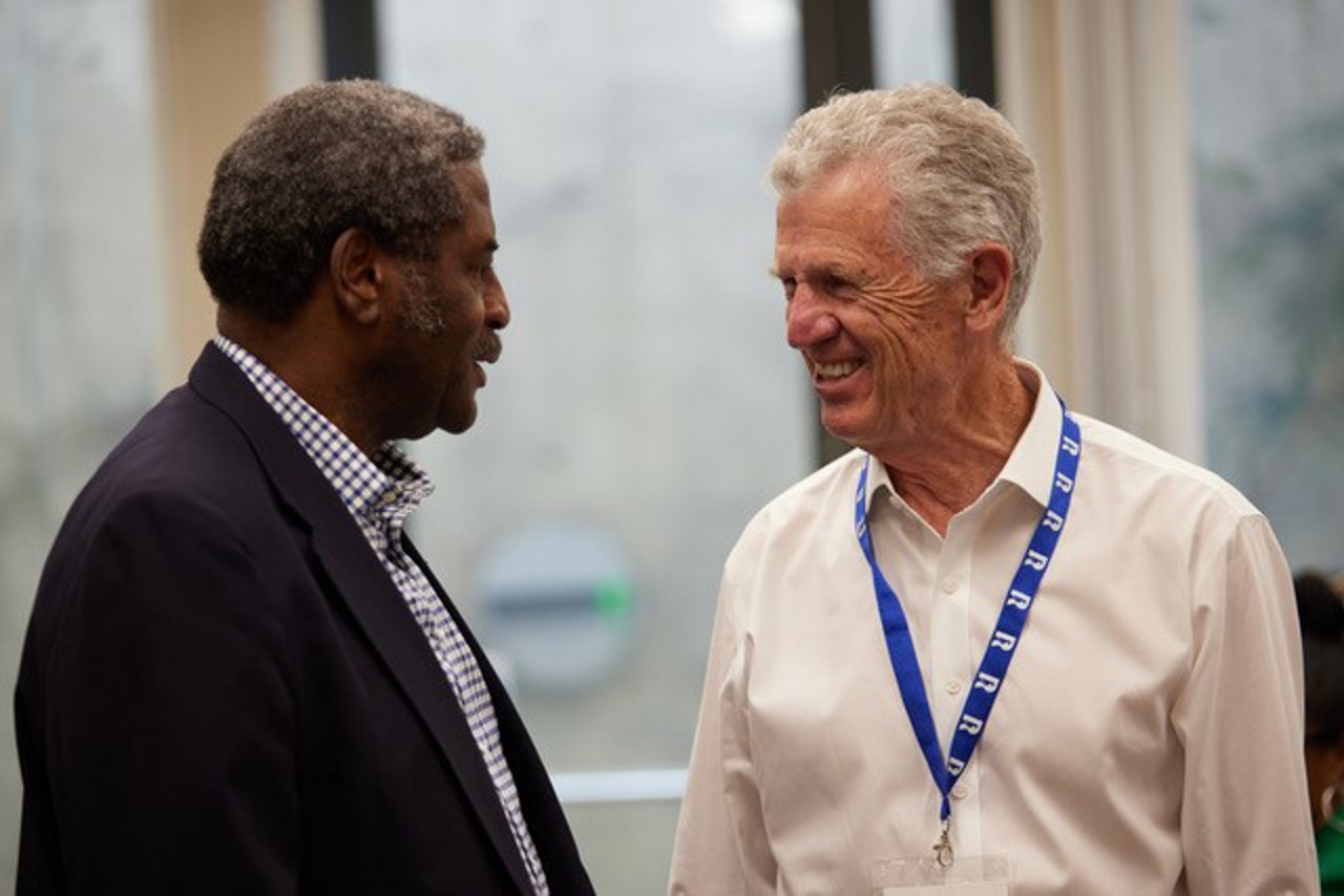 Bruns And Ray Burse (Kentucky & St John's 1973) At Rhodes House