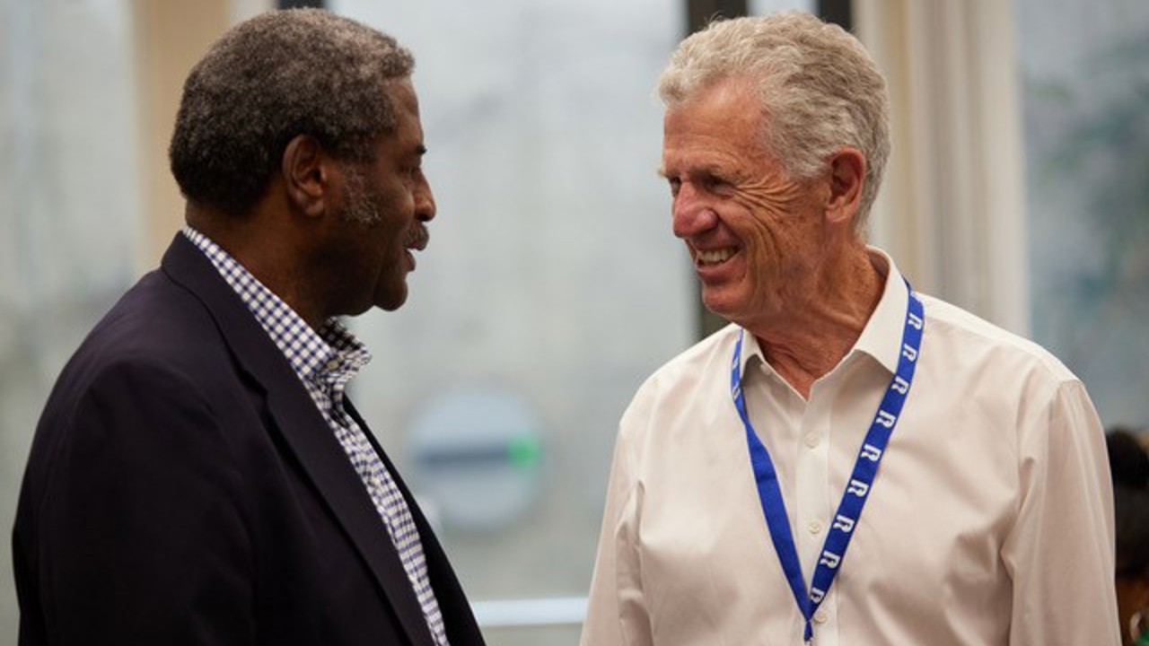 Bruns And Ray Burse (Kentucky & St John's 1973) At Rhodes House
