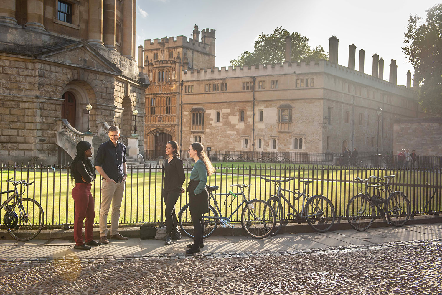 Rhodes House Scholars With Bicycles Oas