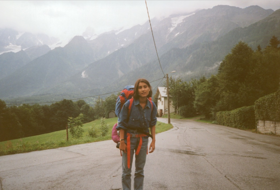 Shazia At Mont Blanc At The Chalet Des Anglaise At The Rhodes Chalet Trip Circa July 94