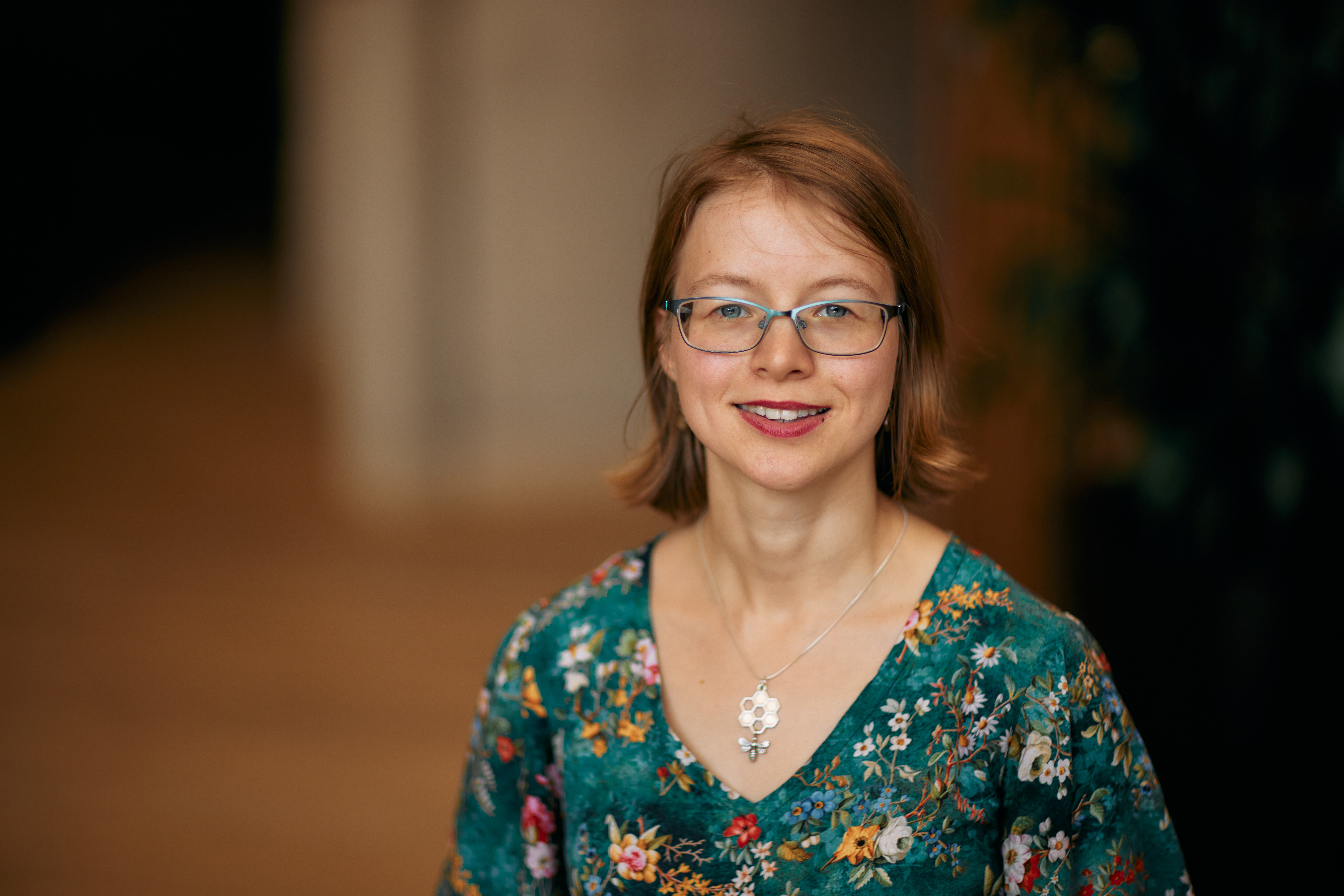 Eleanor smiling at the camera