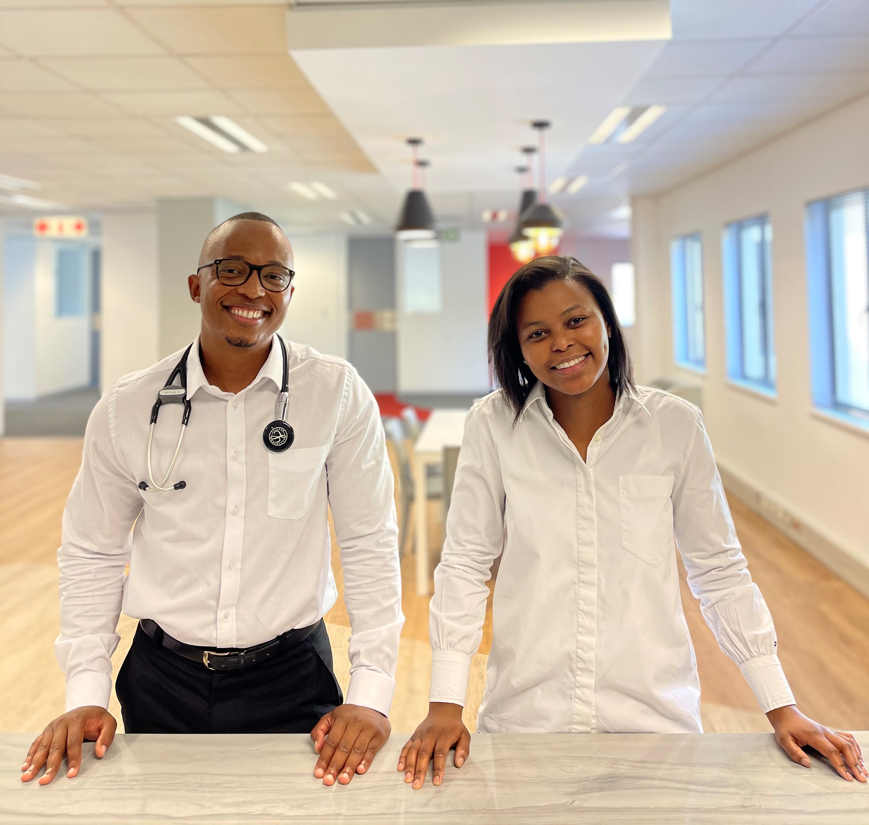 Dr Vuyane Mhlomi and Zikho Pali, co-founders of Quro Medical