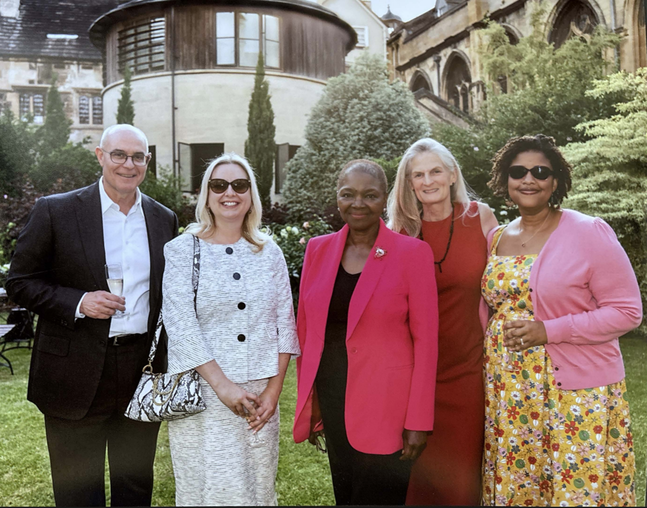 David With Univ Master Baroness Amos And Pitt Honors College Dean Nicola Foote (And Others) Celebrating The Univ Pitt Joint Venture