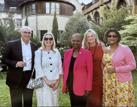 David With Univ Master Baroness Amos And Pitt Honors College Dean Nicola Foote (And Others) Celebrating The Univ Pitt Joint Venture