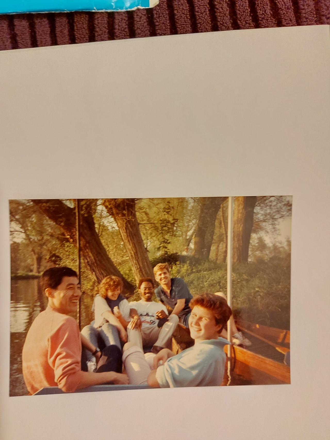 Punting Down The River Cherwell, Circa Summer 1989. Including Liu, Ingeborg And Ty