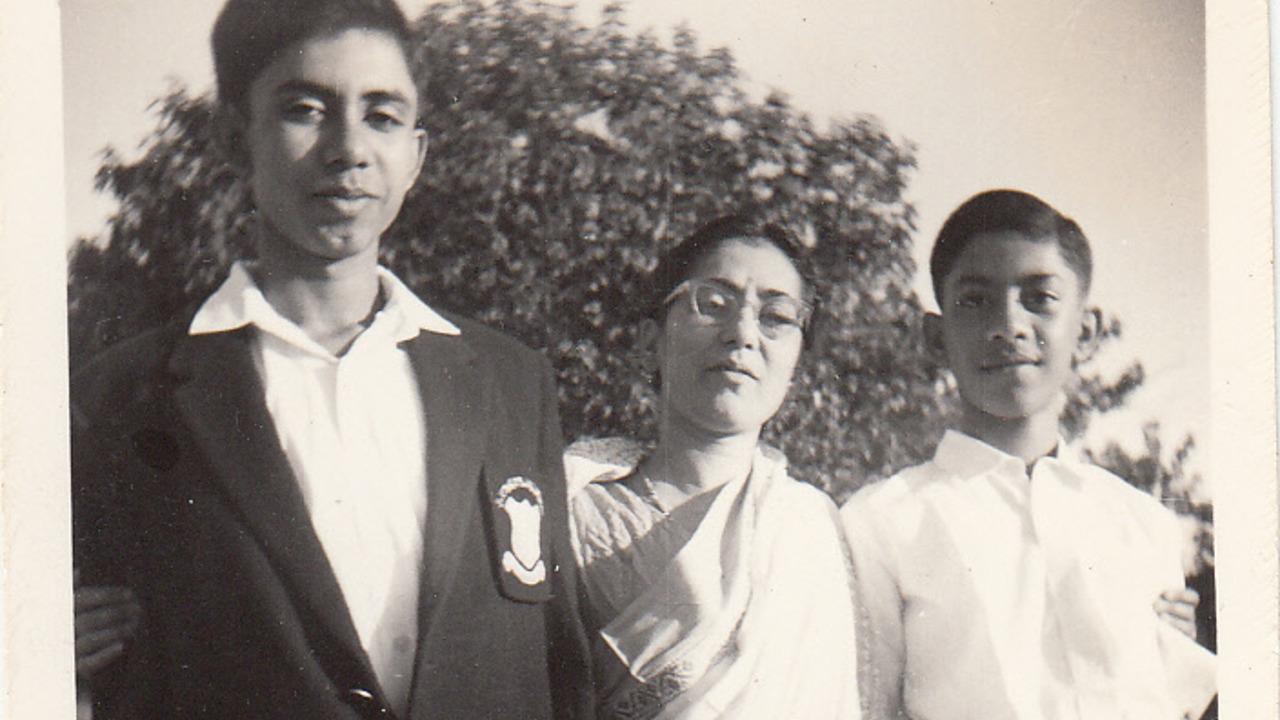 Photo Of My Mother, Brother And Myself (On The Left) Taken When I Was 16 Years Old I Am Wearing A Blazer With The High School's Logo
