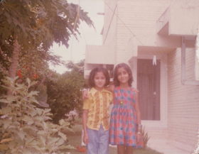 Shazia And Her Best Friend Sinduja In Delhi India, Circa 1977