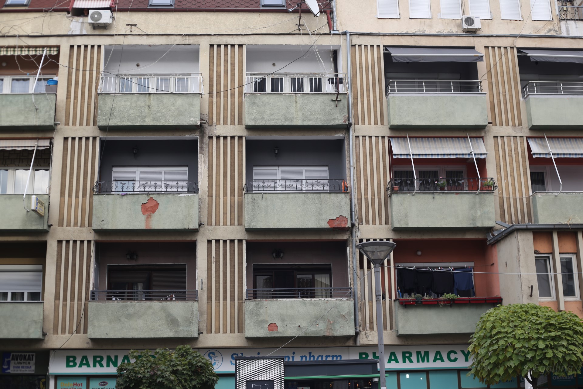 An image of a block of flats in Kosovo