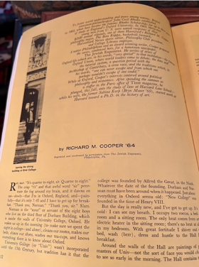 BOOK ENTRY BY RICHARD COOPER