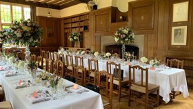 Beit Room dinner with two banquet tables