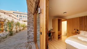 Looking Across The Residential Courtyard
