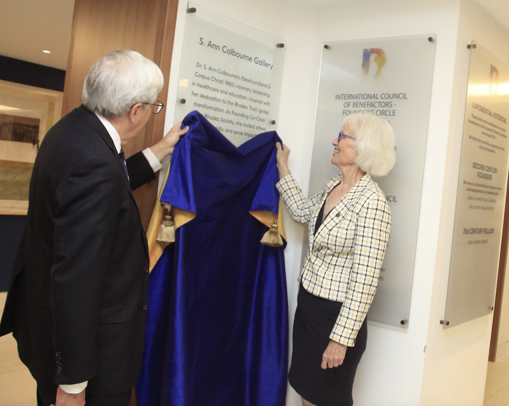 Dedication of the S. Ann Colbourne Gallery