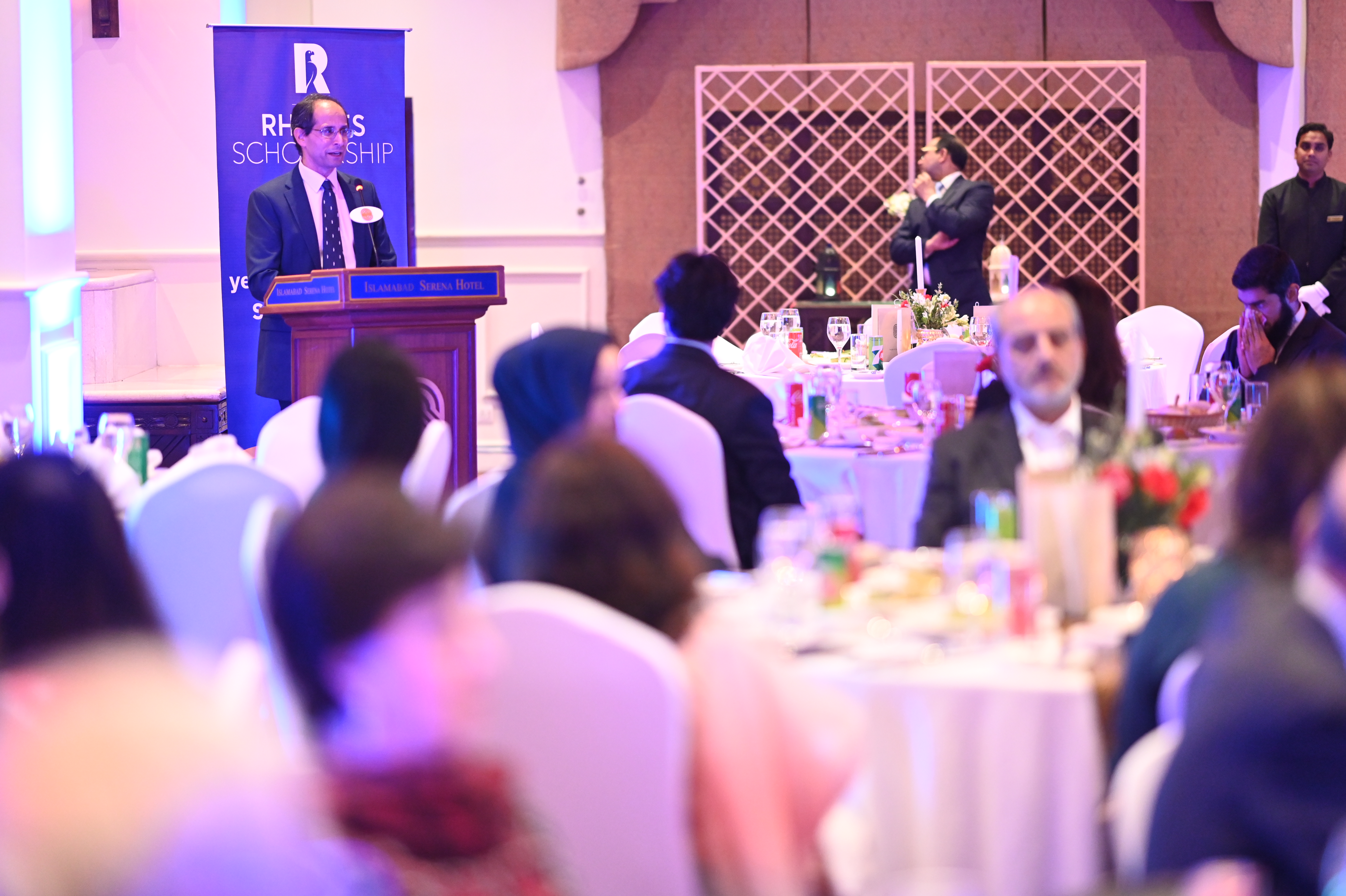Mohammed Khaishgi speaking at the 75th Anniversary Gala Dinner in Islamabad