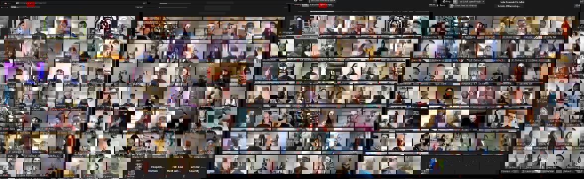 Class Of 2020 Scholars On Zoom For Their First Retreat