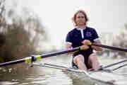 A Scholar rowing on the Thames