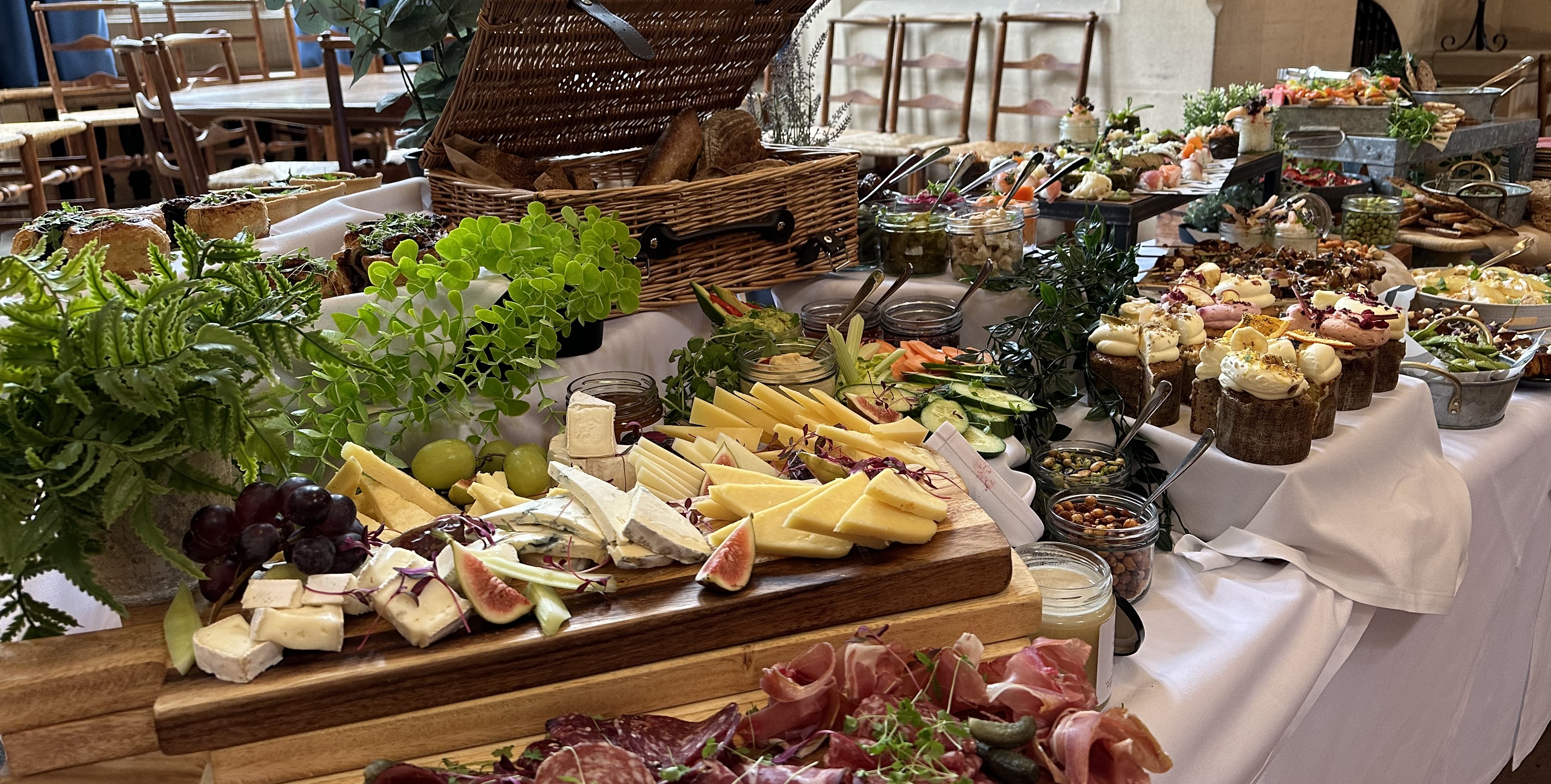 Taster Table set up in the Reception Room.