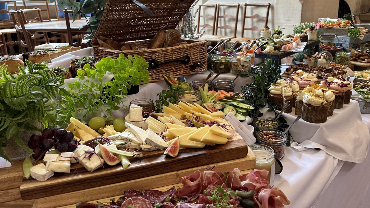 Taster Table set up in the Reception Room.