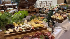 Taster Table set up in the Reception Room.