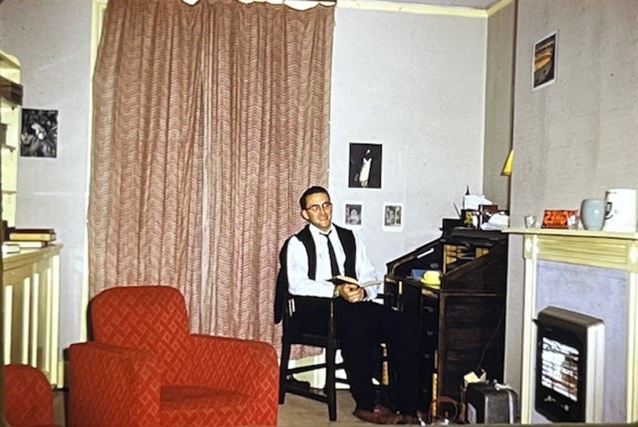 Bill In His Room At 83 High Street In 1961