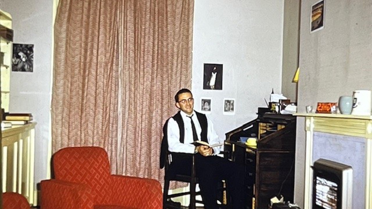 Bill In His Room At 83 High Street In 1961