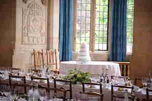 Wedding Wake On A Table In The Mccall Bacbain Hall Bay Window