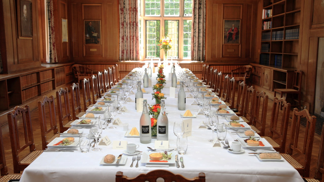 Beit Room Dinner on one banquet table