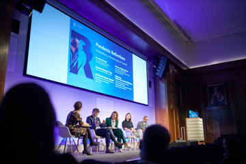Panellists speak at the Rhodes pandemic forum