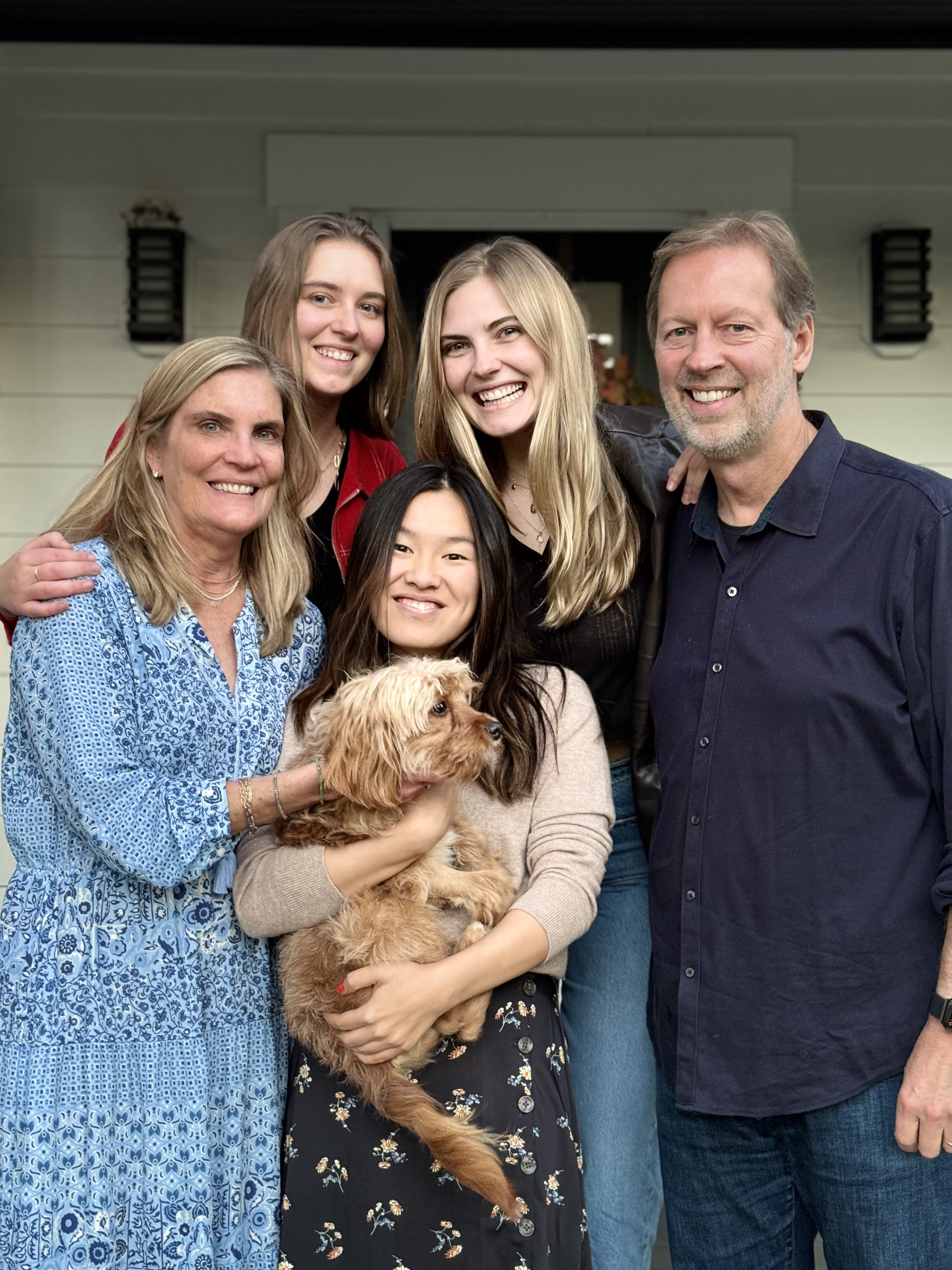 Daniel With His Wife Karen Herrling And Their Children Caroline, Sarah And Lizzie (2023)