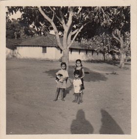 Photo Of My Sister, Brother And Myself (On The Left) Taken When I Was 7 Years Old In The Village Where I Grew Up
