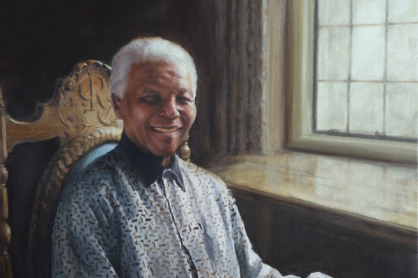 Nelson Mandela, 2016. 90 X 90 Cm. Oil On Canvas