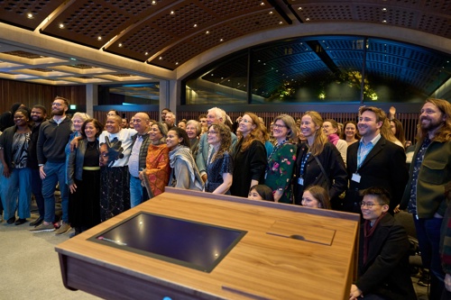 Attendees of the event