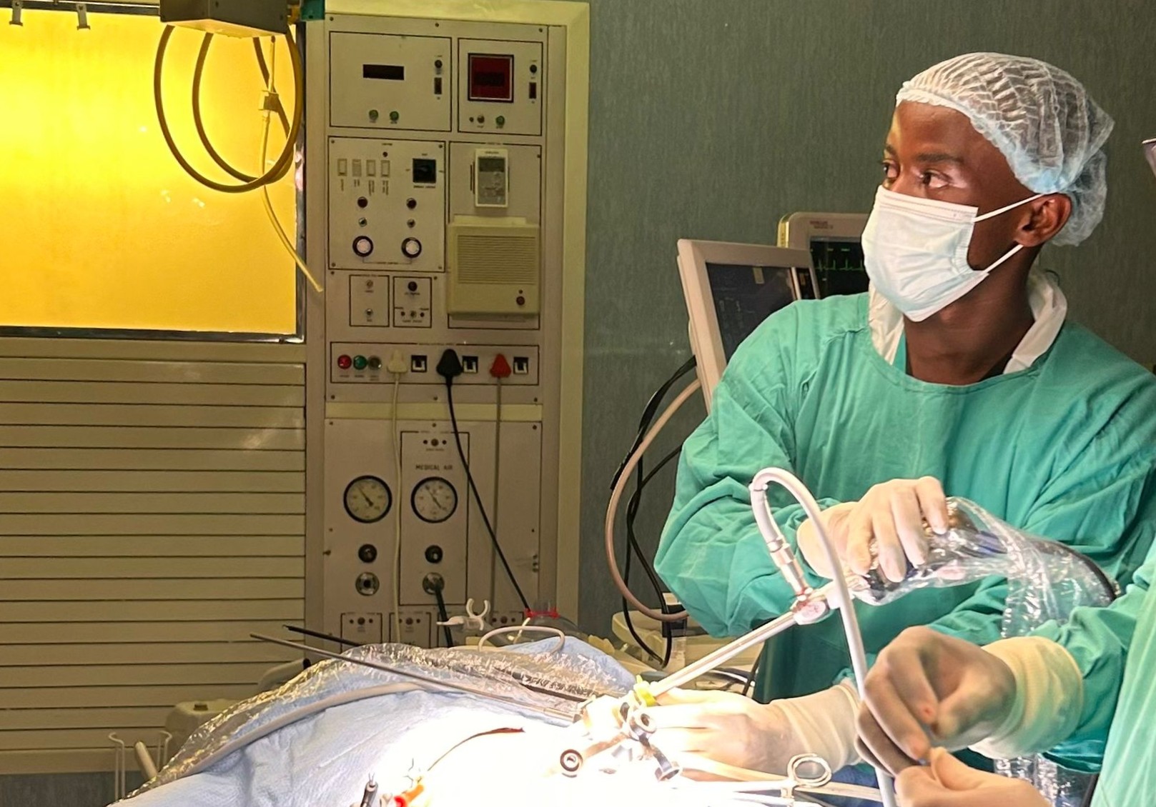 Michael during a clinical placement in Namibia