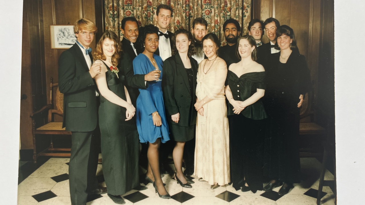 Trinity Rhodes Scholars At The Rhodes Ball 1995
