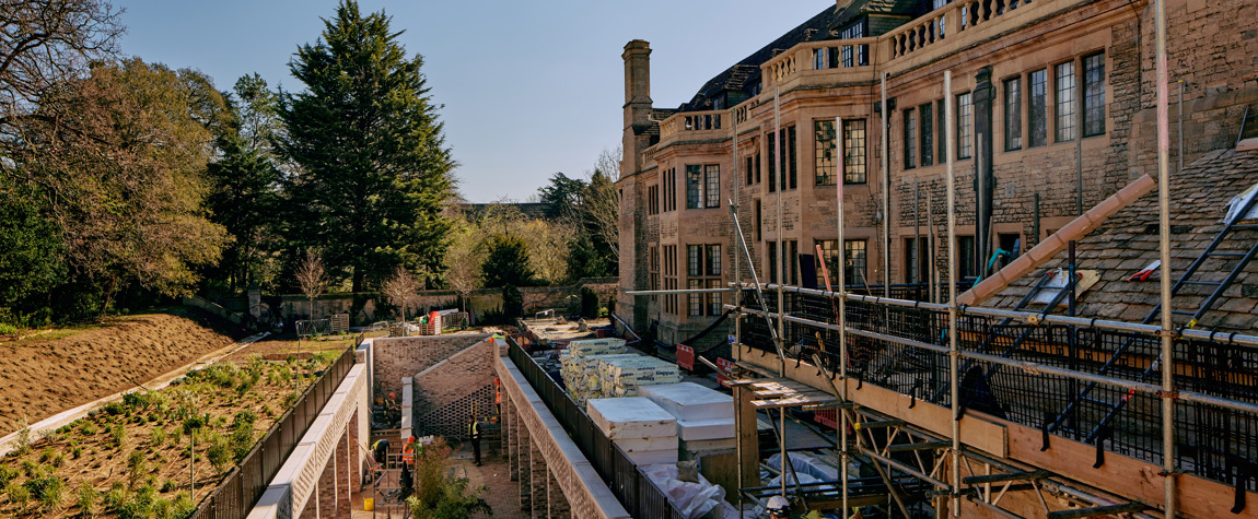The new accomodation block at Rhodes House taking shape